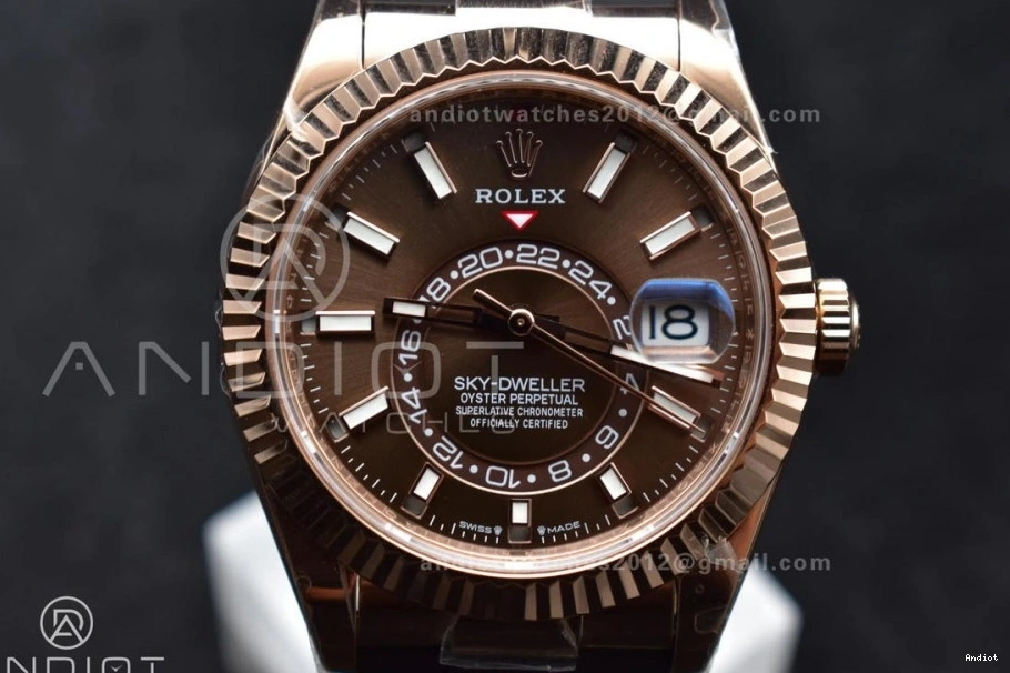 RG Oyster-flex (Gain Sky-Dweller Strap ZF Edition Best Dial 336235 on Brown Weight) 1:1 A23J 0129
